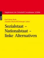 Cover-Bild Sozialstaat – Nationalstaat – linke Alternativen