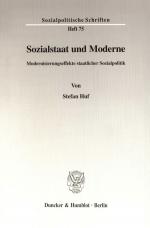 Cover-Bild Sozialstaat und Moderne.