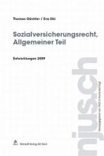 Cover-Bild Sozialversicherungsrecht, Allgemeiner Teil, Entwicklungen 2009