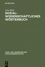 Cover-Bild Sozialwissenschaftliches Wörterbuch