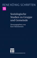 Cover-Bild Soziologische Studien zu Gruppe und Gemeinde