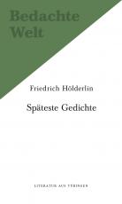 Cover-Bild Späteste Gedichte (1806-1843).