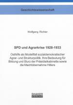 Cover-Bild SPD und Agrarkrise 1928-1933