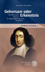 Cover-Bild Spinoza-Studien / Gehorsam oder Erkenntnis