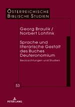 Cover-Bild Sprache und literarische Gestalt des Buches Deuteronomium