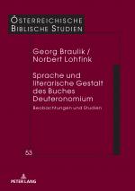 Cover-Bild Sprache und literarische Gestalt des Buches Deuteronomium