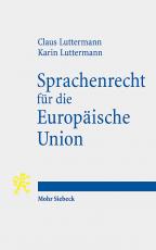 Cover-Bild Sprachenrecht für die Europäische Union