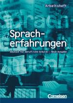 Cover-Bild Spracherfahrungen / Arbeitsheft mit Lösungen