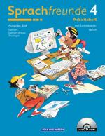 Cover-Bild Sprachfreunde - Ausgabe Süd 2004 (Sachsen, Sachsen-Anhalt, Thüringen) / 4. Schuljahr - Arbeitsheft