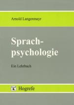 Cover-Bild Sprachpsychologie