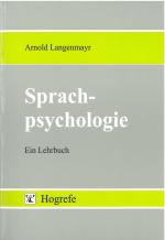 Cover-Bild Sprachpsychologie