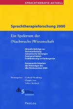 Cover-Bild Sprachtherapie Aktuell / Sprachtherapieforschung 2000