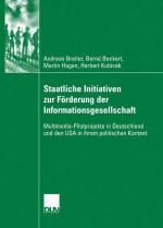 Cover-Bild Staatliche Initiativen zur Förderung der Informationsgesellschaft