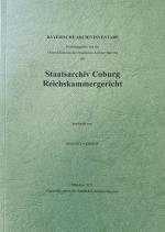 Cover-Bild Staatsarchiv Coburg. Reichskammergericht