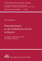 Cover-Bild Staatsleistungen an die Katholische Kirche in Bayern