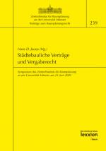 Cover-Bild Städtebauliche Verträge und Vergaberecht