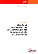 Cover-Bild Stand und Perspektiven der Beschäftigung in der Nanotechnologie in Deutschland