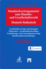 Cover-Bild Standardvertragsmuster zum Handels- und Gesellschaftsrecht: Deutsch-Italienisch
