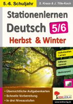 Cover-Bild Stationenlernen Deutsch - Herbst & Winter / Klasse 5-6