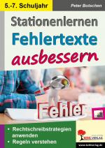 Cover-Bild Stationenlernen Fehlertexte ausbessern / Klasse 5-7