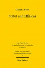 Cover-Bild Statut und Effizienz