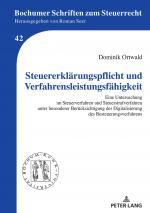 Cover-Bild Steuererklärungspflicht und Verfahrensleistungsfähigkeit