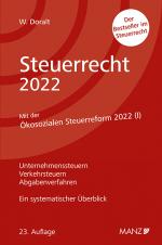 Cover-Bild Steuerrecht 2022
