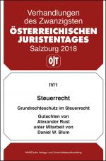 Cover-Bild Steuerrecht Grundrechteschutz im Steuerrecht