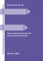 Cover-Bild Steuerungsinstrumente für autonome Hochschulen
