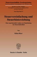 Cover-Bild Steuervereinfachung und Steuerhinterziehung.