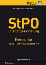 Cover-Bild StPO Strafprozessordnung - Kommentar / StPO Strafprozessordnung - Kommentar Band 1: Ermittlungsverfahren