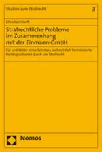 Cover-Bild Strafrechtliche Probleme im Zusammenhang mit der Einmann-GmbH