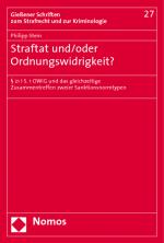 Cover-Bild Straftat und/oder Ordnungswidrigkeit?