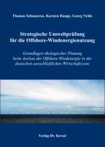 Cover-Bild Strategische Umweltprüfung für die Offshore-Windenergienutzung