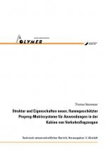 Cover-Bild Struktur und Eigenschaften neuer, flammgeschützter Prepreg-Matrixsysteme für Anwendungen in der Kabine von Verkehrsflugzeugen