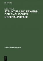 Cover-Bild Struktur und Erwerb der englischen Nominalphrase