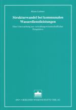 Cover-Bild Strukturwandel bei kommunalen Wasserdienstleistungen