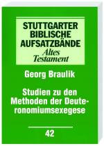 Cover-Bild Studien zu den Methoden der Deuteronomiumsexegese