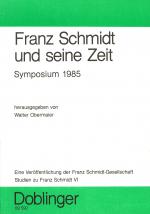 Cover-Bild Studien zu Franz Schmidt / Franz Schmidt und seine Zeit