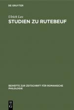 Cover-Bild Studien zu Rutebeuf