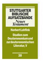 Cover-Bild Studien zum Deuteronomium und zur deuteronomistischen Literatur, V
