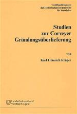 Cover-Bild Studien zur Corveyer Gründungsüberlieferung