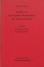Cover-Bild Studien zur literarischen Wirksamkeit des Petrus Damiani