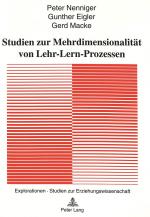 Cover-Bild Studien zur Mehrdimensionalität von Lehr-Lern-Prozessen