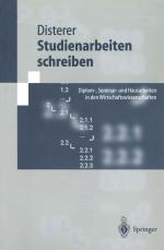 Cover-Bild Studienarbeiten schreiben