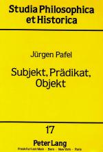 Cover-Bild Subjekt, Prädikat, Objekt