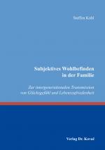 Cover-Bild Subjektives Wohlbefinden in der Familie