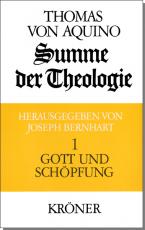 Cover-Bild Summe der Theologie / Gott und Schöpfung