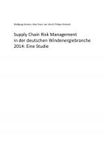 Cover-Bild Supply Chain Risk Management in der deutschen Windenergiebranche 2014