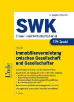 Cover-Bild SWK-Spezial Immobilienvermietung zwischen Gesellschaft und Gesellschafter